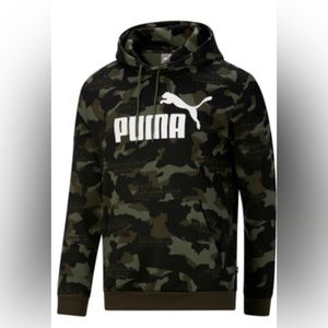 Puma ESS logo Camo hoodie